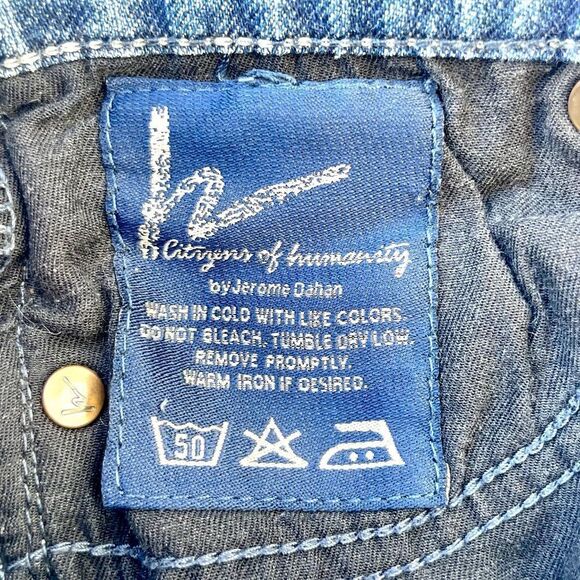 Citizens of Humanity Distressed Cutoff Jean Shorts - Picture 6 of 10